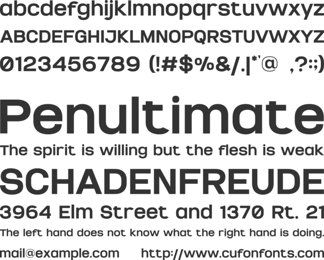 Ballega font preview