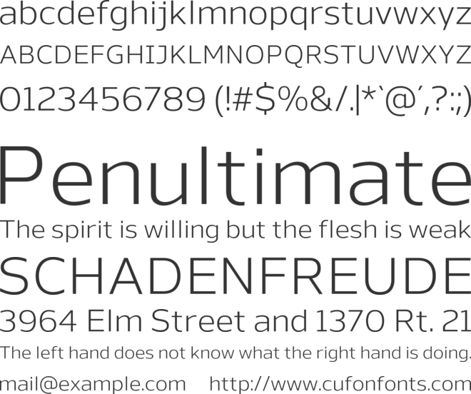 Nauman font preview