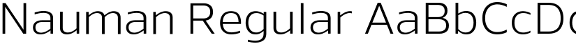 Nauman Regular font