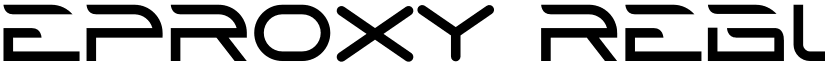 Eproxy Regular font