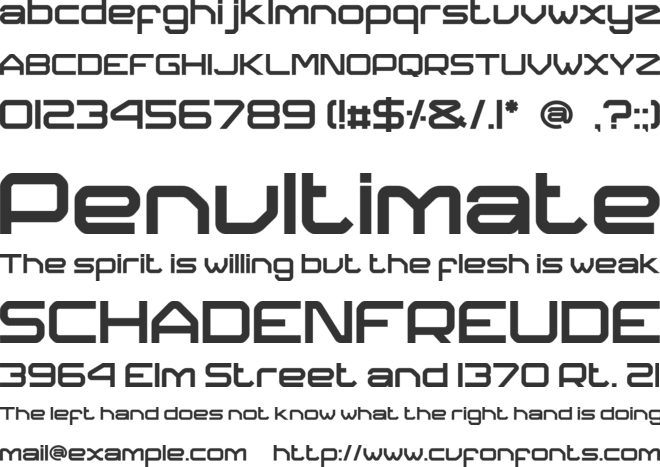 Collonse font preview