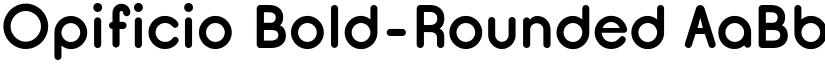 Opificio Bold-Rounded font