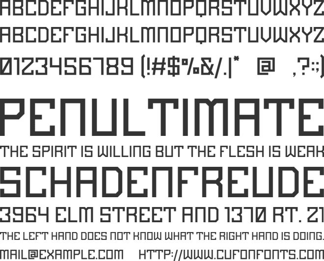 Invincible font preview