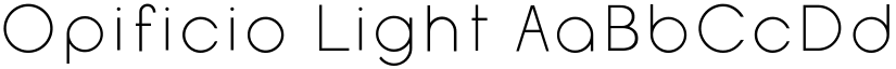 Opificio Light font