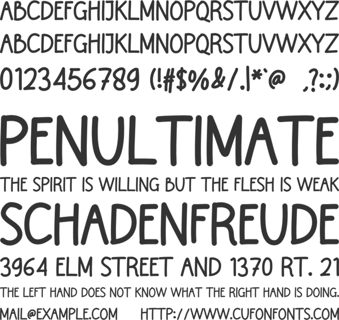 Coffeemilk font preview