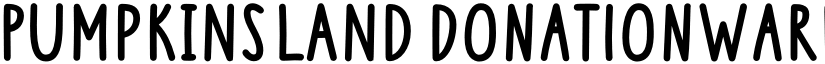 Pumpkinsland DONATIONWARE Regular font