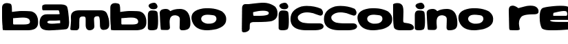Bambino Piccolino Regular font