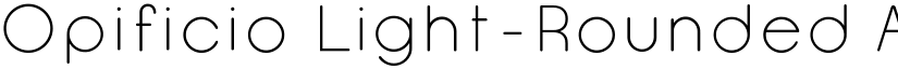 Opificio Light-Rounded font