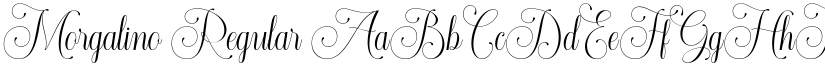 Morgalino Regular font