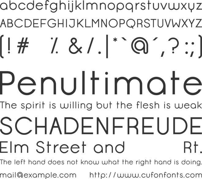 Opificio font preview