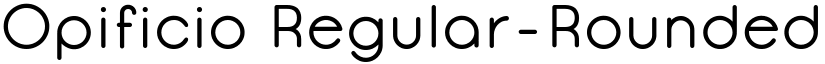 Opificio Regular-Rounded font