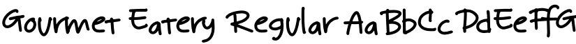 Gourmet Eatery Regular font