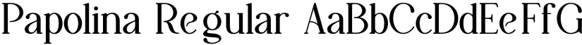 Papolina Regular font