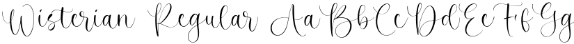 Wisterian Regular font
