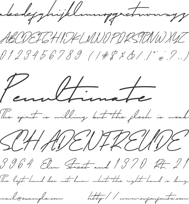 Fumatoss font preview