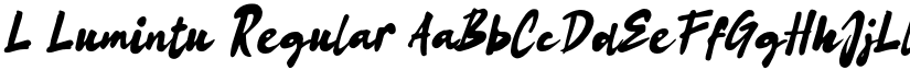 L Lumintu Regular font
