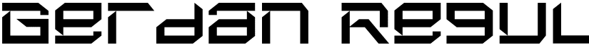 Gerdan Regular font
