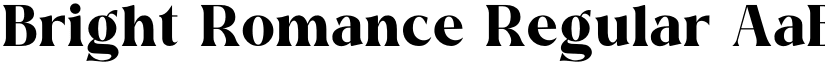 Bright Romance Regular font