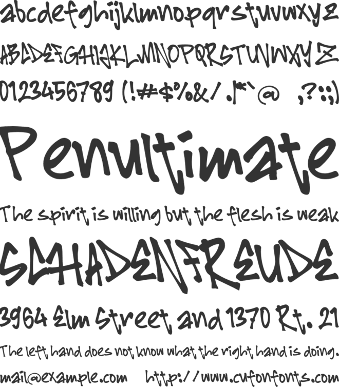 L Lambozy font preview