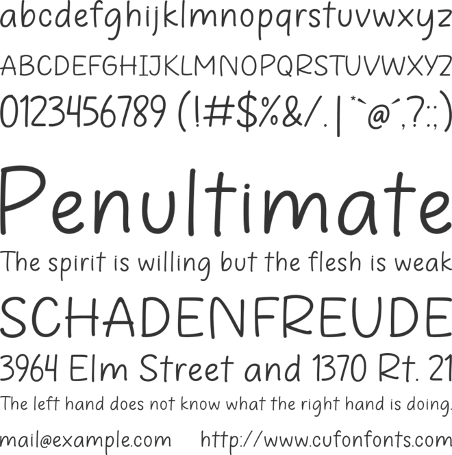 Marllena font preview