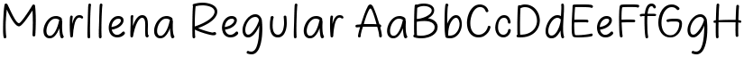 Marllena Regular font