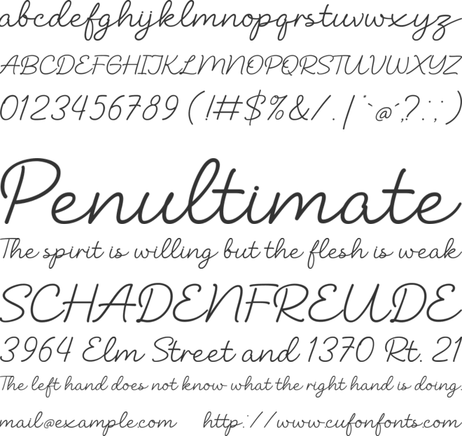 Beauty Story font preview