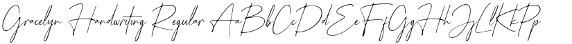 Gracelyn Handwriting font download