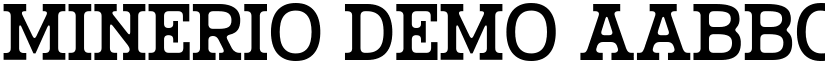 Minerio Demo font