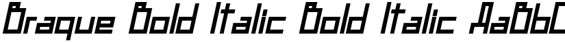 Braque Bold Italic Bold Italic font