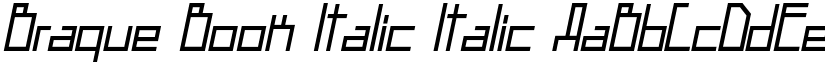 Braque Book Italic Italic font