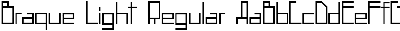 Braque Light Regular font