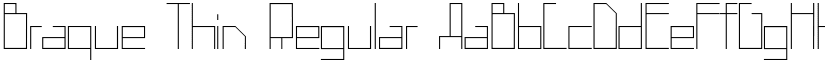 Braque Thin Regular font
