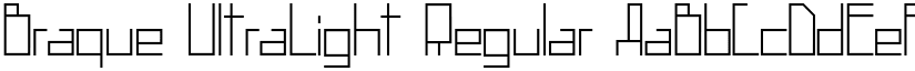 Braque UltraLight Regular font
