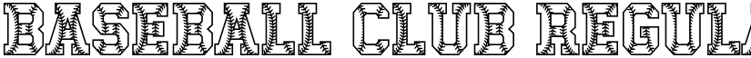 Baseball Club Regular font