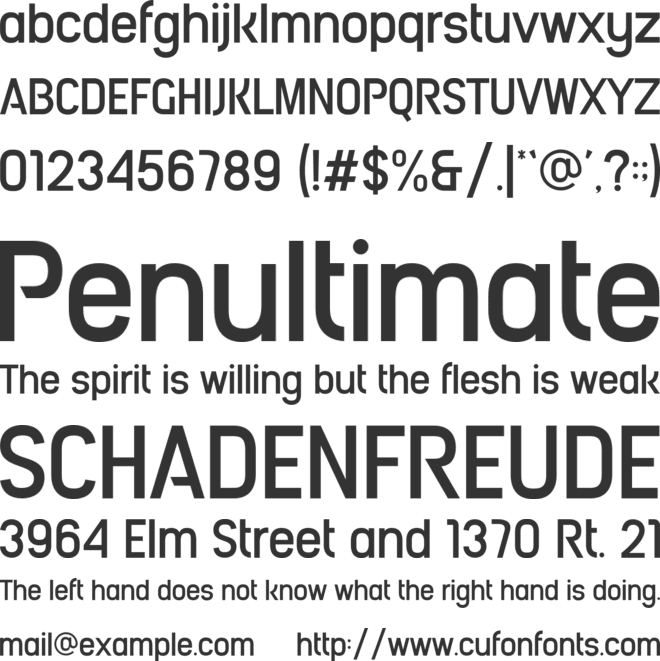 SS Rocky font preview