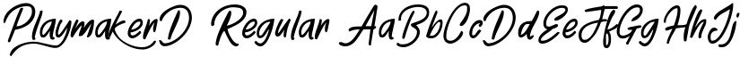 PlaymakerD Regular font