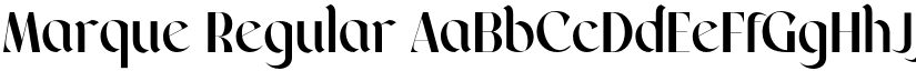 Marque Regular font