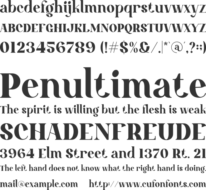 Bandung font preview