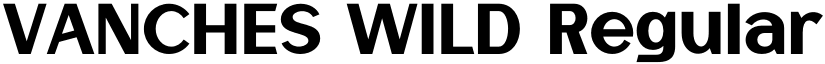 VANCHES WILD Regular font