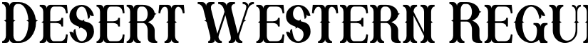 Desert Western Regular font