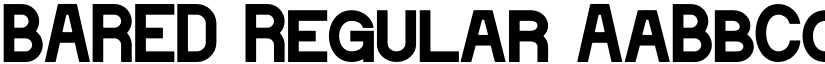 BARED Regular font