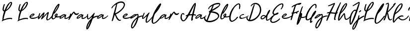 L Lembaraya Regular font