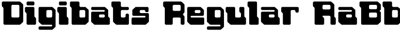 Digibats Regular font