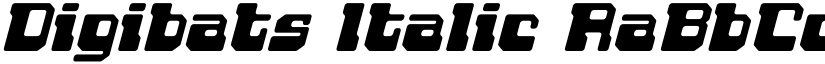 Digibats Italic font