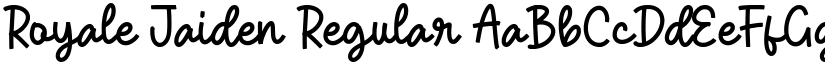 Royale Jaiden Regular font