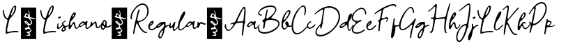 L Lishano Regular font
