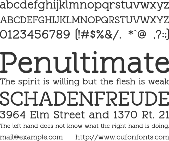 Slabion font preview