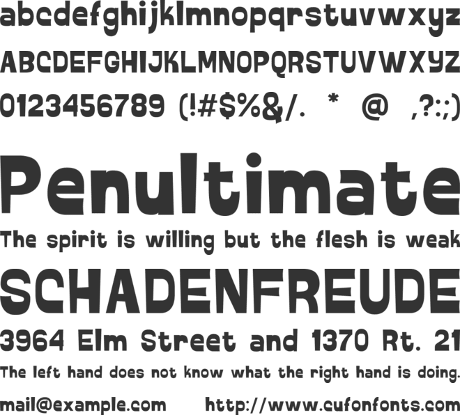 Nyonyo Chanel font preview