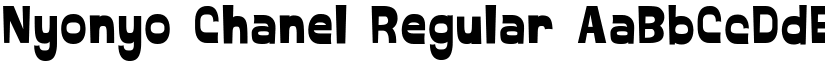 Nyonyo Chanel Regular font