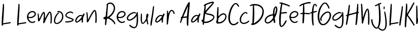 L Lemosan Regular font